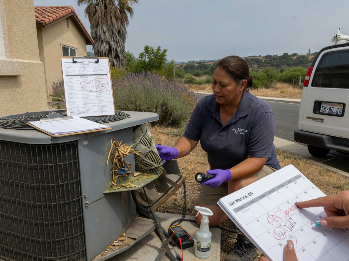How Often Should You Service an AC in San Marcos, CA?
