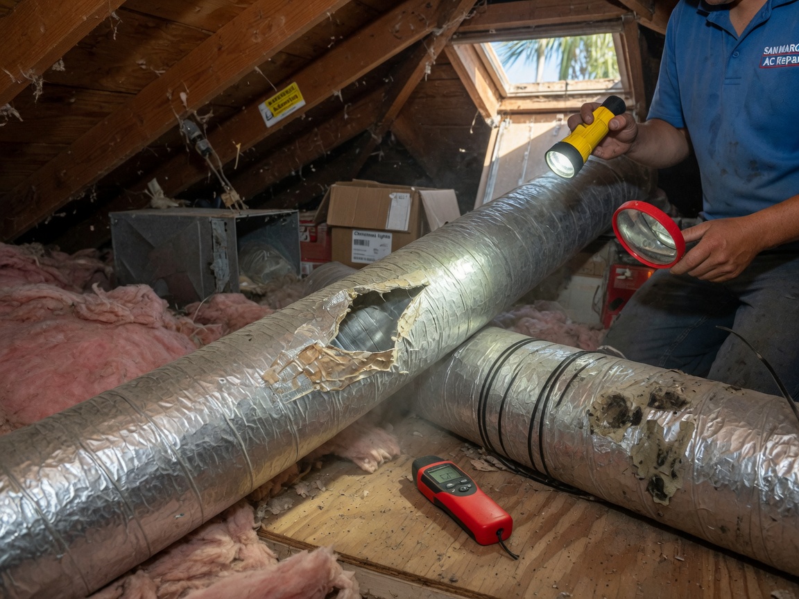 How To Spot Duct Leaks That Raise Cooling Bills In San Marcos