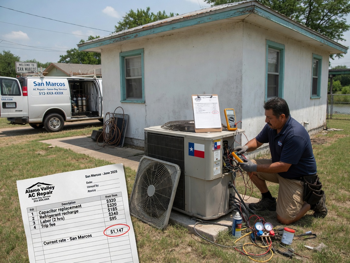 What Ac Repair Usually Costs In San Marcos Right Now